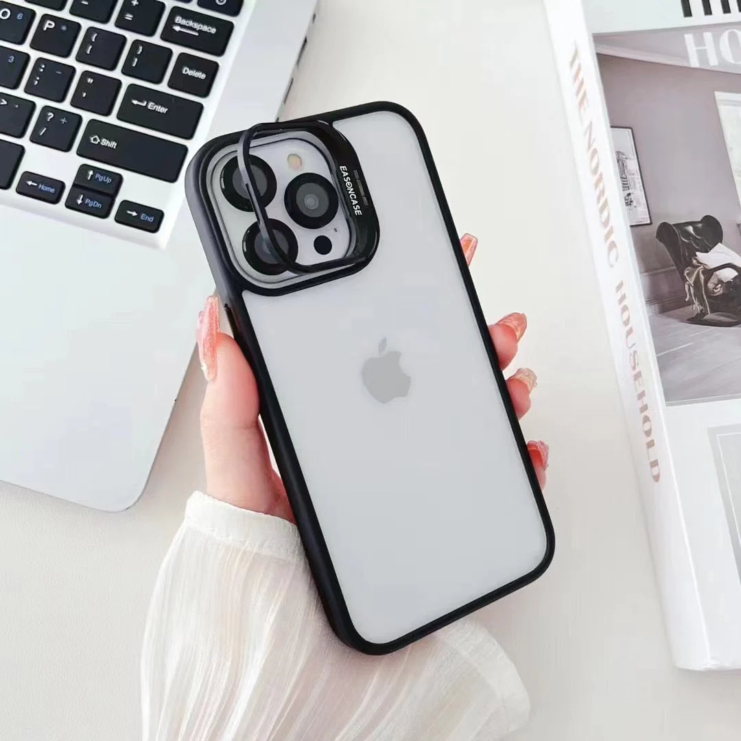 BLACK METAL AIR SKIN WITH CAMERA RING & CAMERA STAND - Image 1