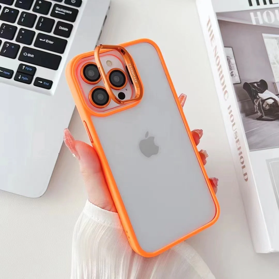 ORANGE METAL AIR SKIN WITH CAMERA RING & CAMERA STAND - Image 1
