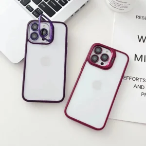 PLUM METAL AIR SKIN WITH CAMERA RING & CAMERA STAND - Image 2