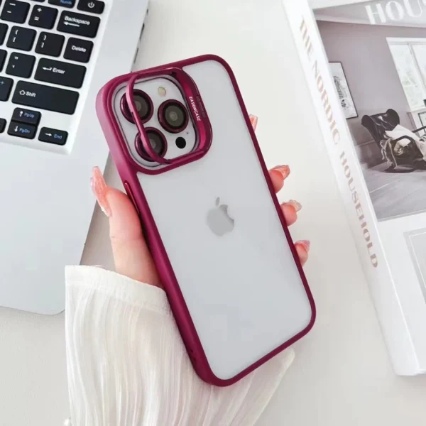 PLUM METAL AIR SKIN WITH CAMERA RING & CAMERA STAND