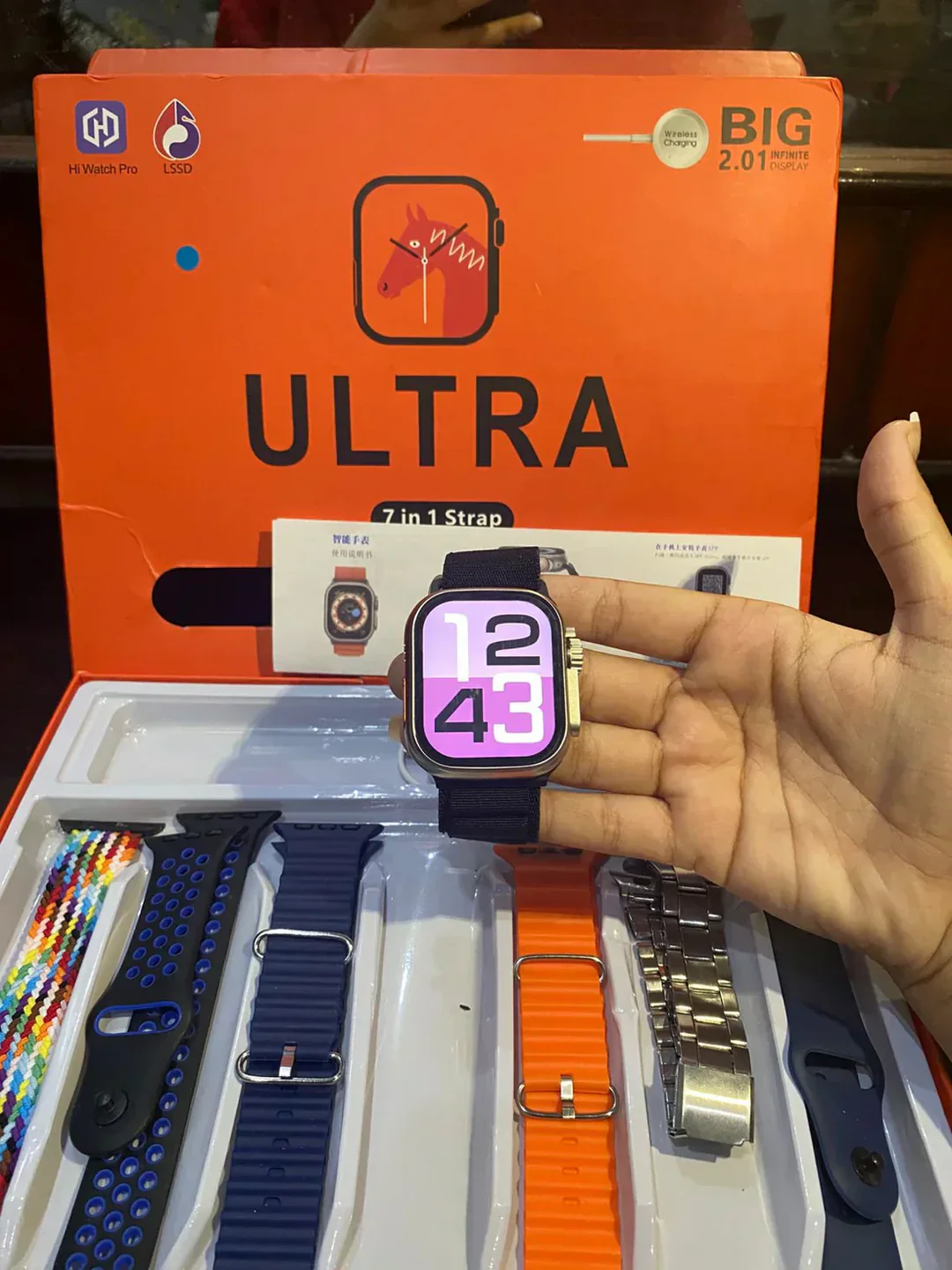 Smart Watch Pro Ultra Smartwatch – 7-in-1 Strap Bundle - Image 3