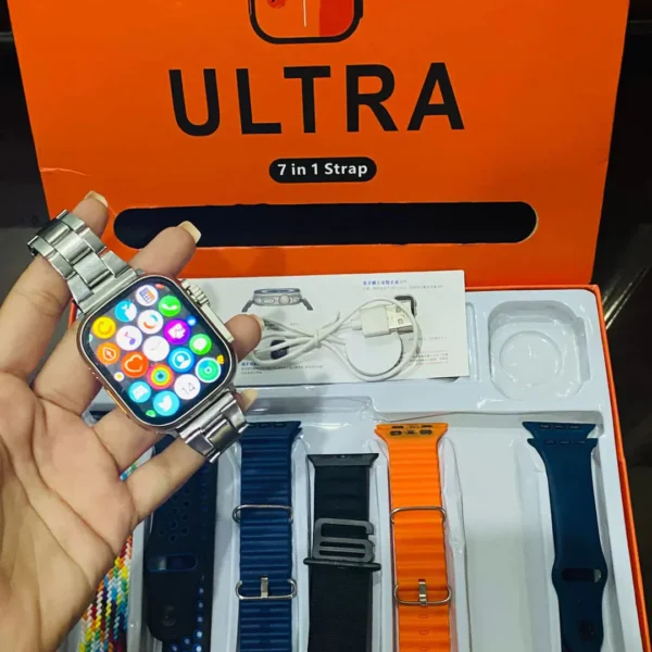 Smart Watch Pro Ultra Smartwatch – 7-in-1 Strap Bundle
