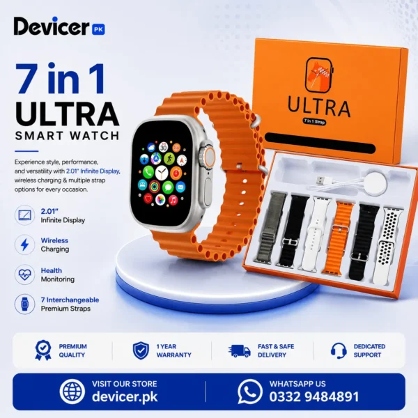 7 in 1 Ultra Smart Watch