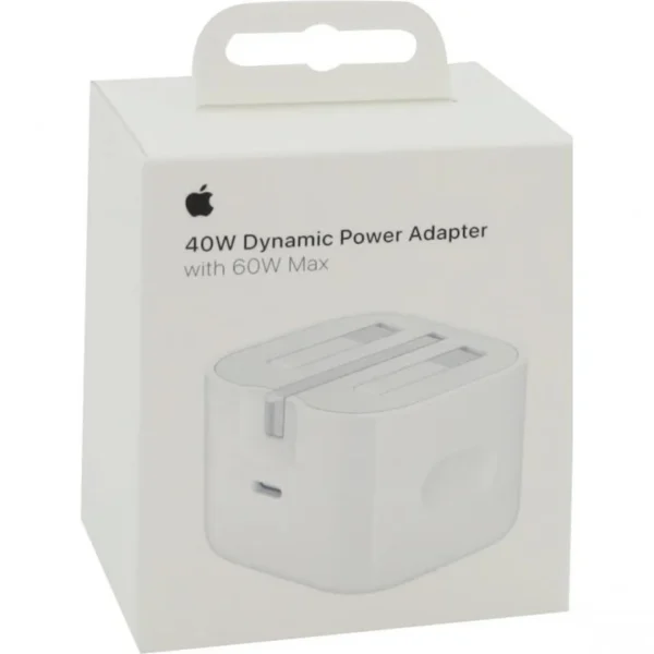 Apple 3 Pin 40W Power Adapter with 60W Max - Original - NFC Version - 1 Year Warranty