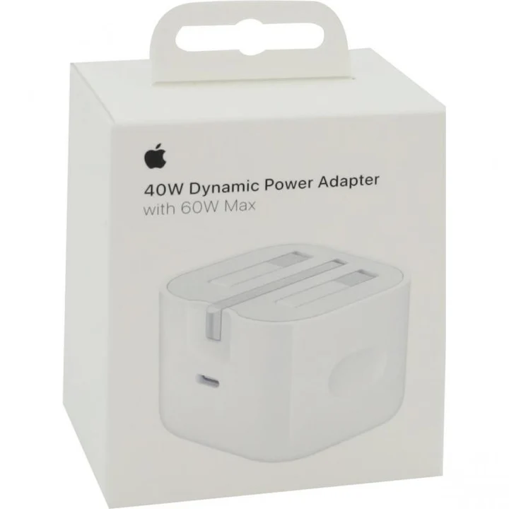 Apple 3 Pin 40W Power Adapter with 60W Max - Original - NFC Version - 1 Year Warranty - Image 2