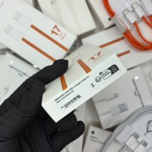 Type C to C Cable 60W Original - 1M Braided (Orange) - 1 Year Warranty - Image 5